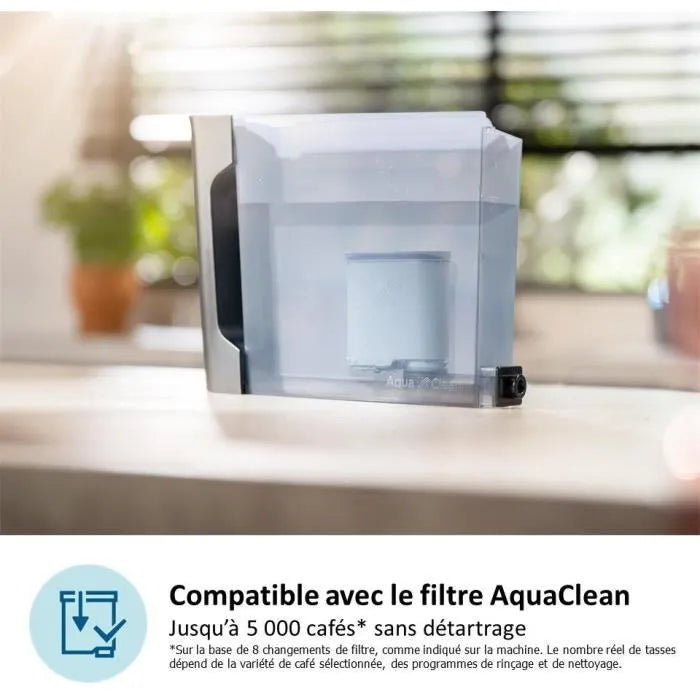 Machine à café Expresso broyeur - PHILIPS - EP2230/10 - Série 2200 - LatteGo - 4 recettes - Broyeur céramique - Noir brillant