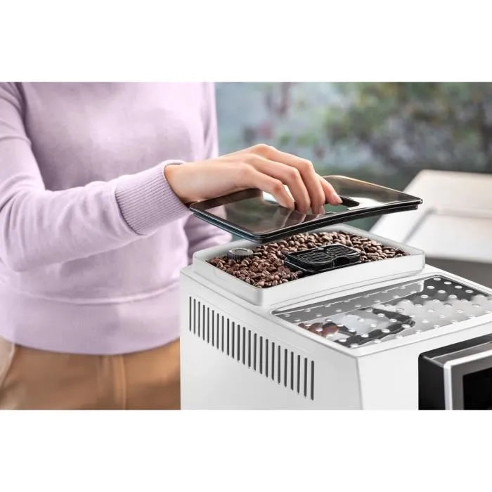 Machine expresso broyeur - De'Longhi - Magnifica S - ECAM22.110.W - 4 recettes - Blanc