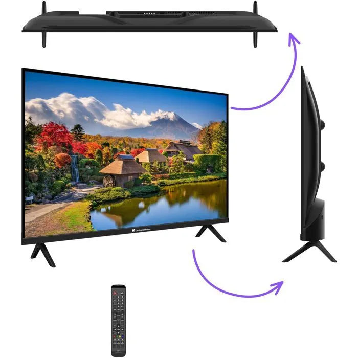 TV LED HD - CONTINENTAL EDISON - 32“ (81 cm) - 2xHDMI - 2xUSB - Noir - CELED32HD25B6