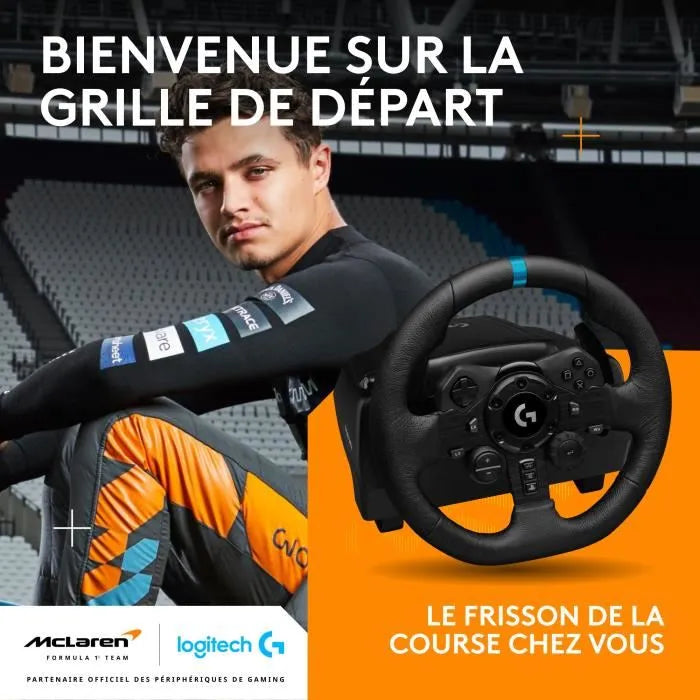 Volant de course et pédales G923 - Logitech G - Compatible PS5, PS4 et PC